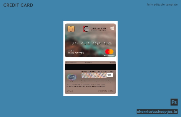 Äquatorialguinea CCEI Bank Mastercard Beispielvorschau